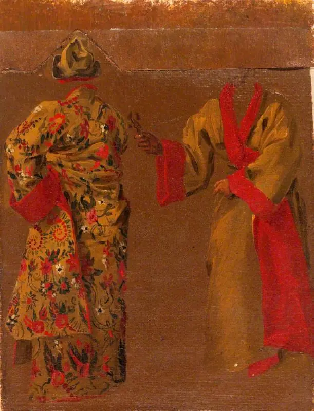 Two Costume Studies, by Luca Carlevarijs