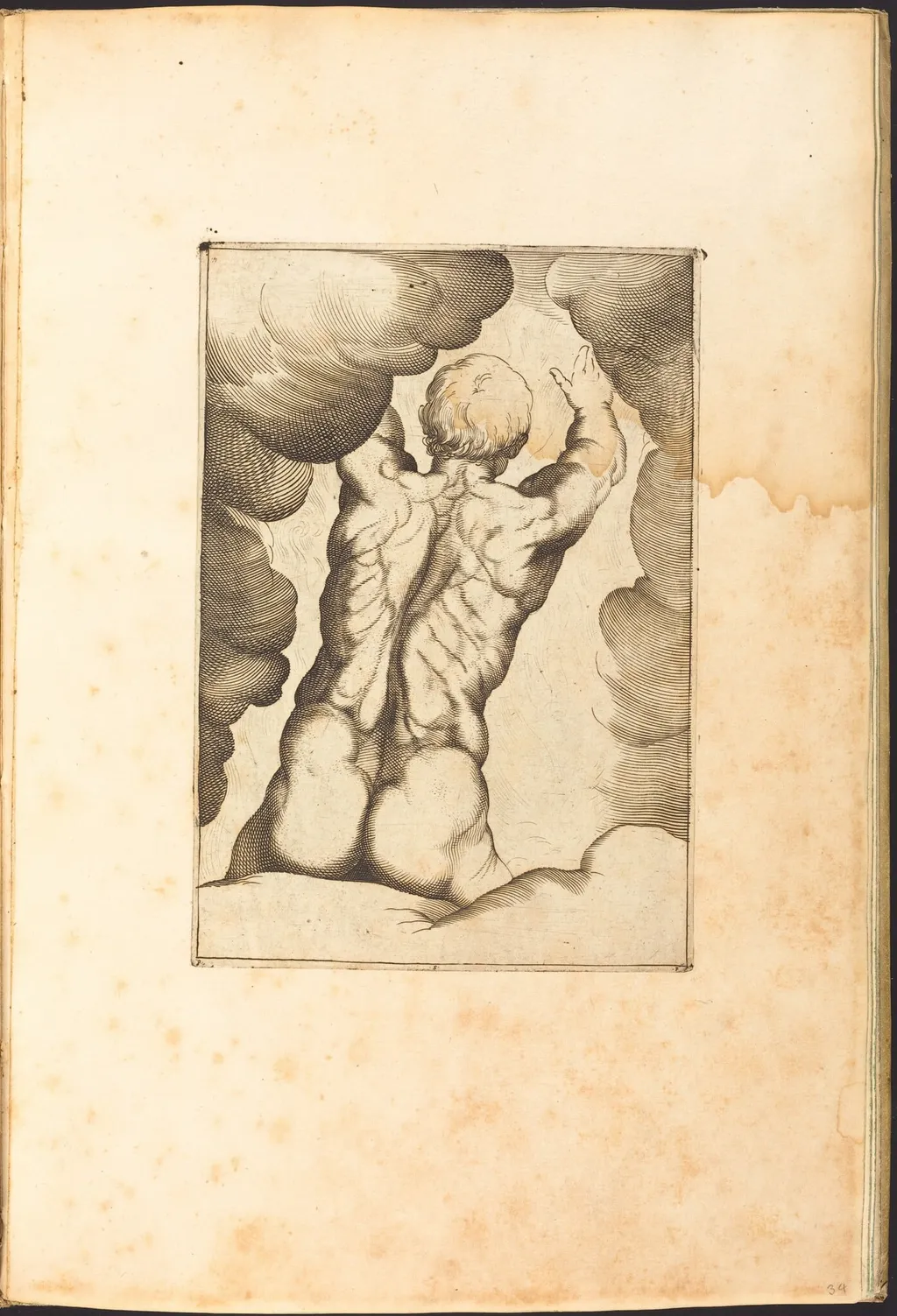 Print from Drawing Book, by Luca Ciamberlano, ink, 1615