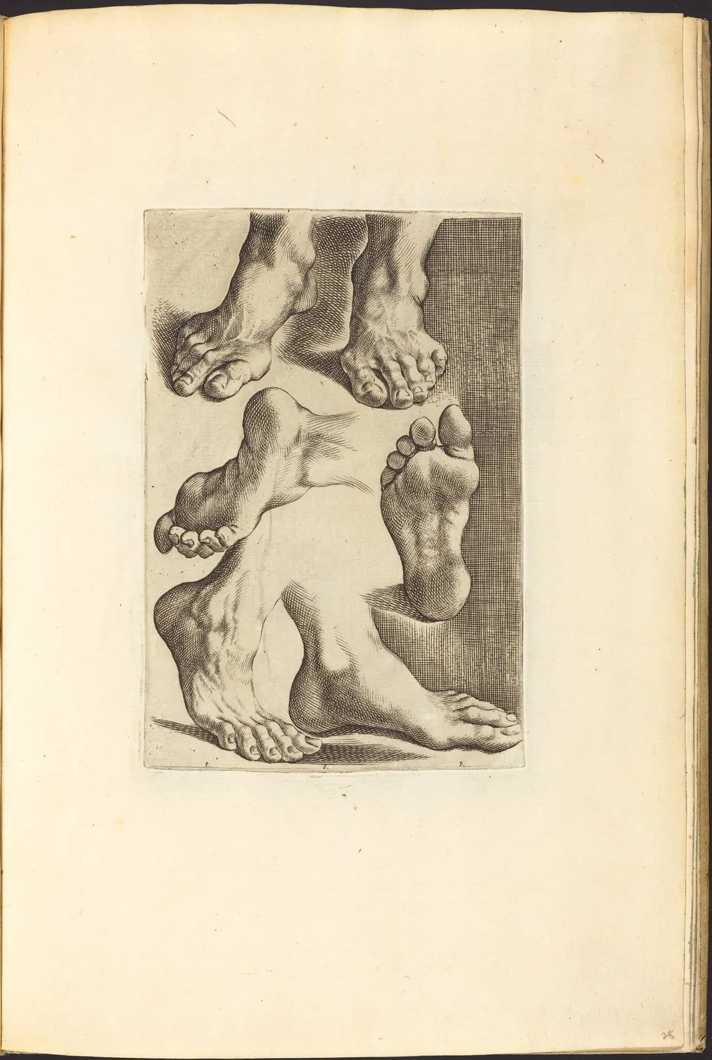 Print from Drawing Book, by Luca Ciamberlano, ink, 1615