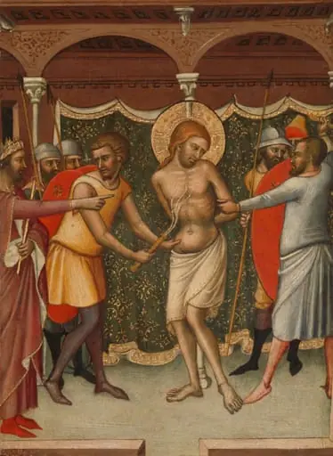 De geseling van Christus, by Luca di Tommè