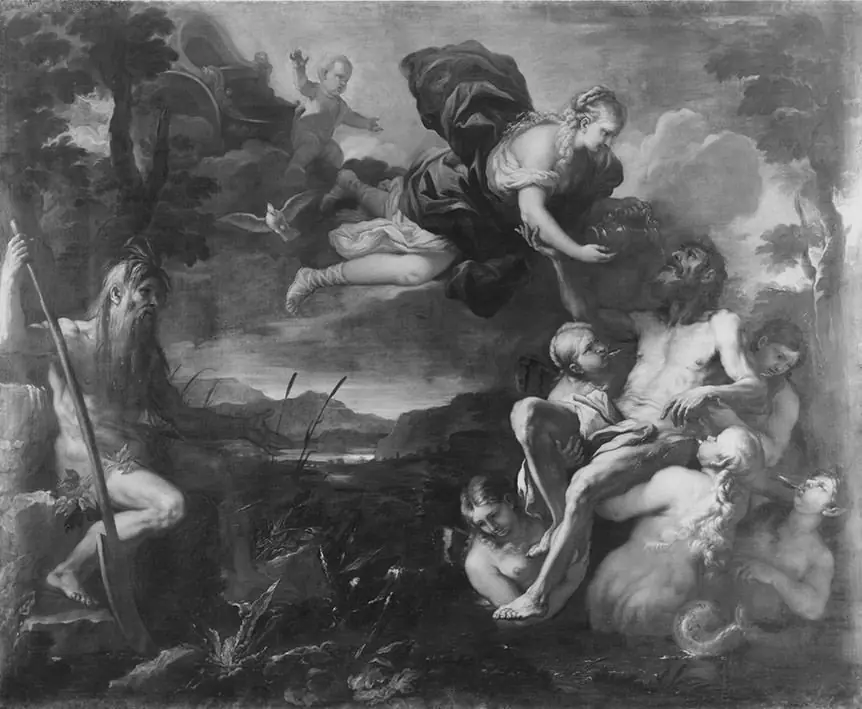 Aeneas am Numicius, by Luca Giordano