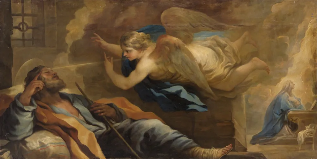 Dream of Saint Joseph, by Luca Giordano, unspecified, 1698