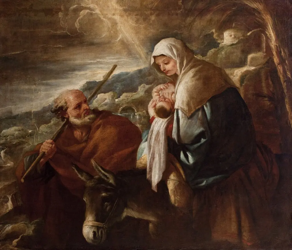 Flight into Egipt, by Luca Giordano