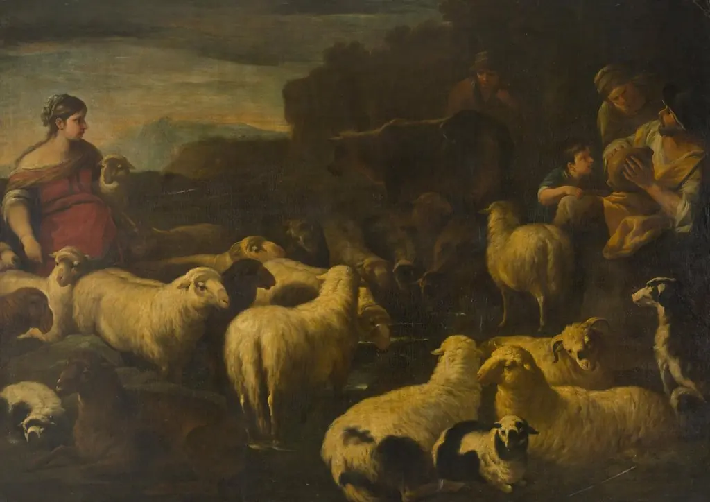 Flock of Sheep, by Luca Giordano