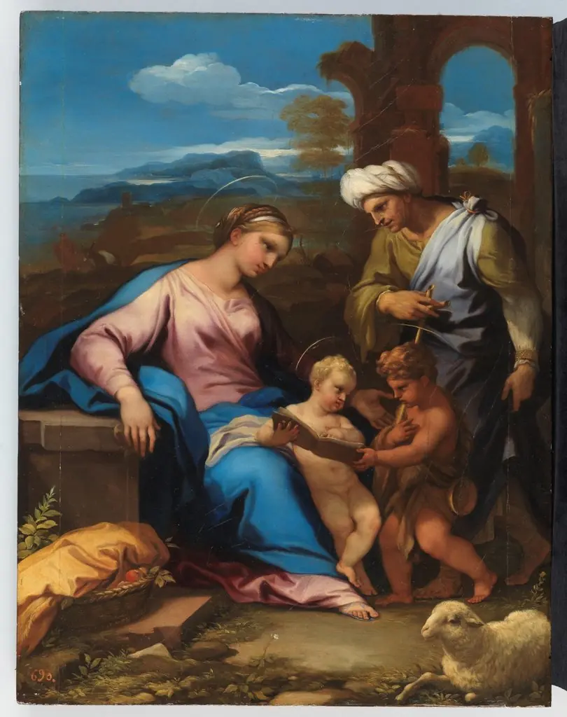 La Sagrada Familia con santa Isabel y san Juanito