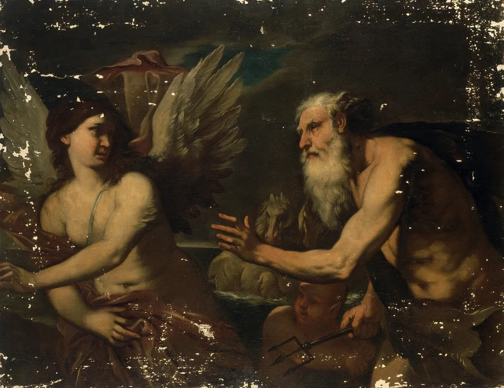 Neptune and Сoronis, by Luca Giordano, oil, 1654