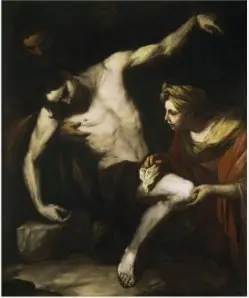 Saint Sebastian Tended by Saint Irene, by Luca Giordano
