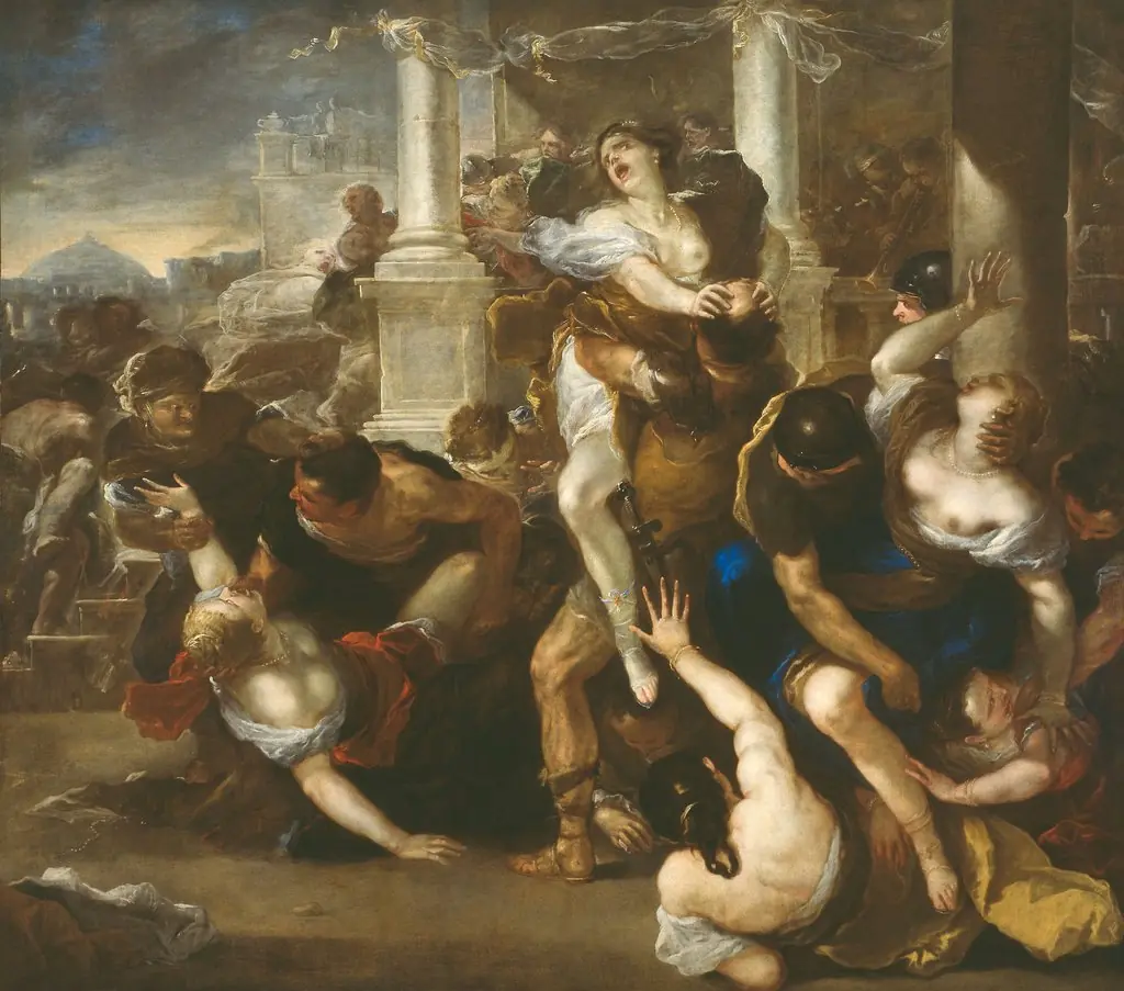 The Abduction of the Sabine Women, by Luca Giordano