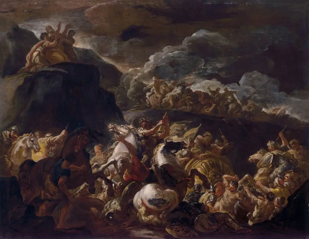 The Battle of Israel and Amalek, by Luca Giordano