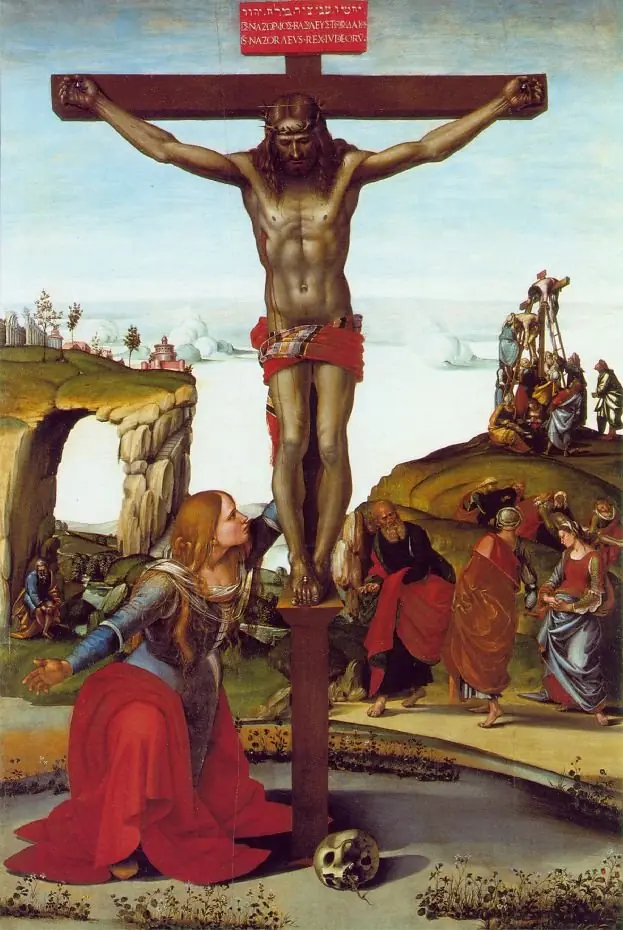 Crucifixion with Saint Mary Magdalene