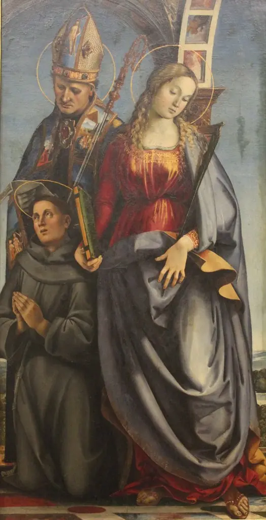 Saints Augustinus, Saint Catherine of Alexandria and Saint Anthony of Padua