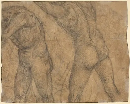 Two Nude Figures [verso], by Luca Signorelli