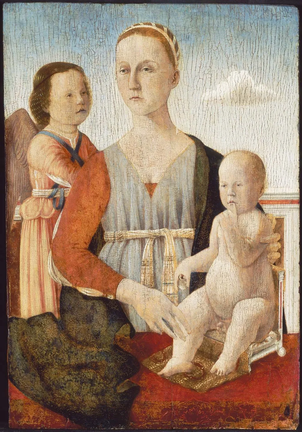 Virgin and Child with an Angel, by Luca Signorelli, unspecified, 1496