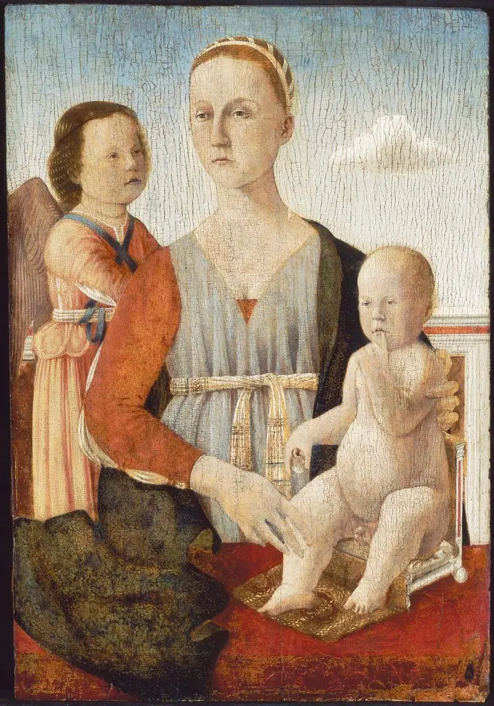 Virgin and Child with an Angel, by Luca Signorelli, 1496