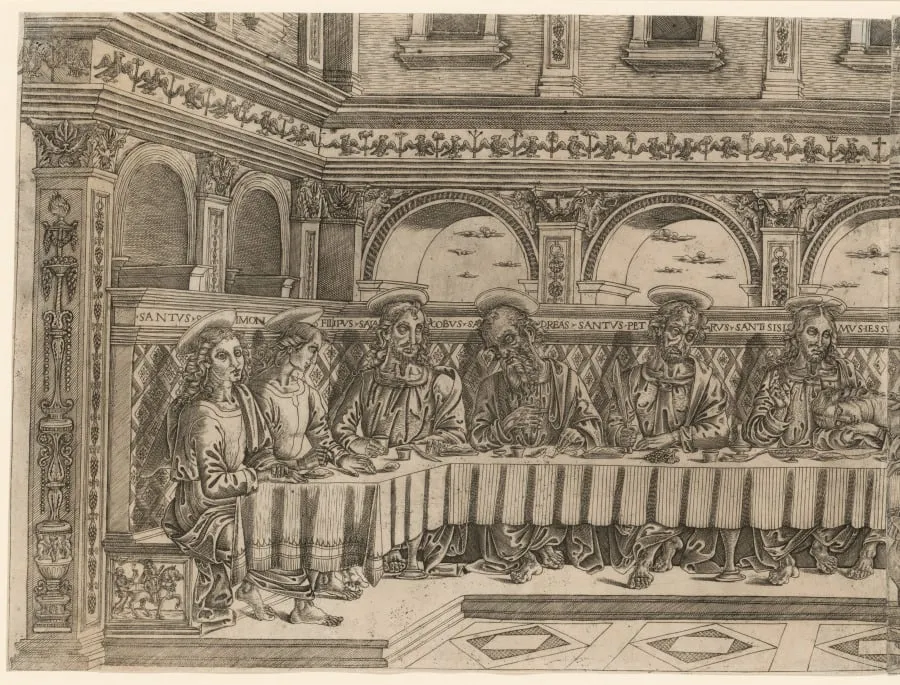 The Last Supper, by Lucantonio degli Uberti, 1500