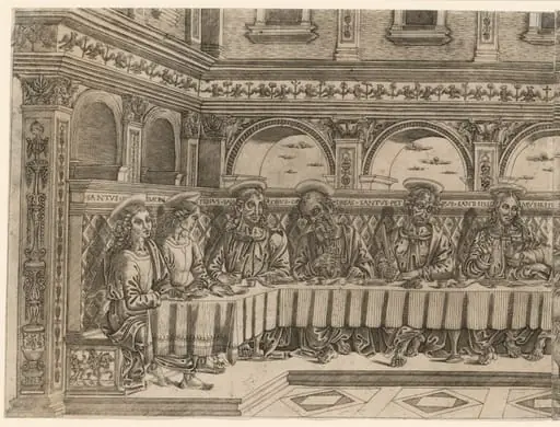The Last Supper, by Lucantonio degli Uberti, 1500