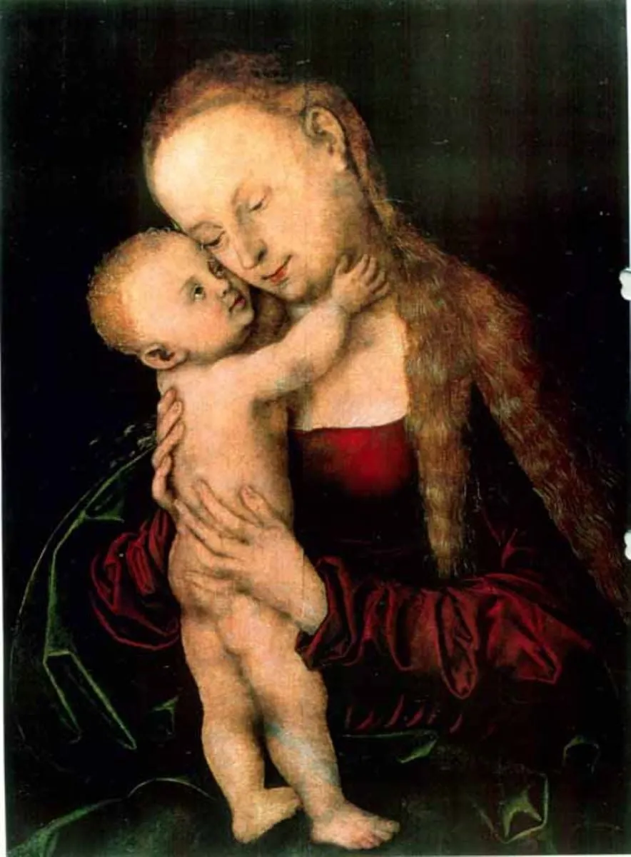 Madona cu Pruncul, by Lucas Cranach cel Bătrân, unspecified