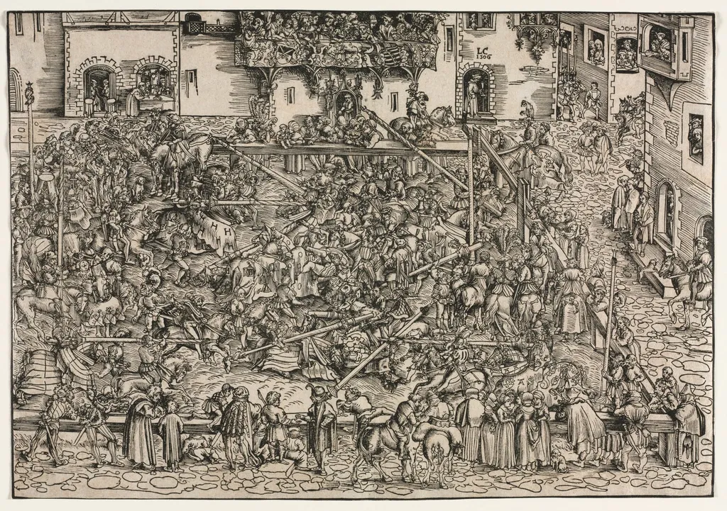 A Tournament, by Lucas Cranach the Elder, 1506