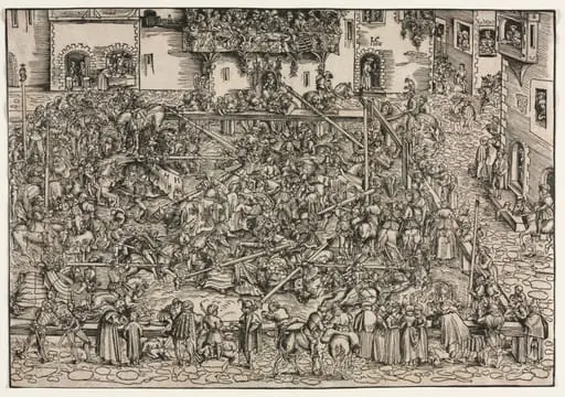A Tournament, by Lucas Cranach the Elder