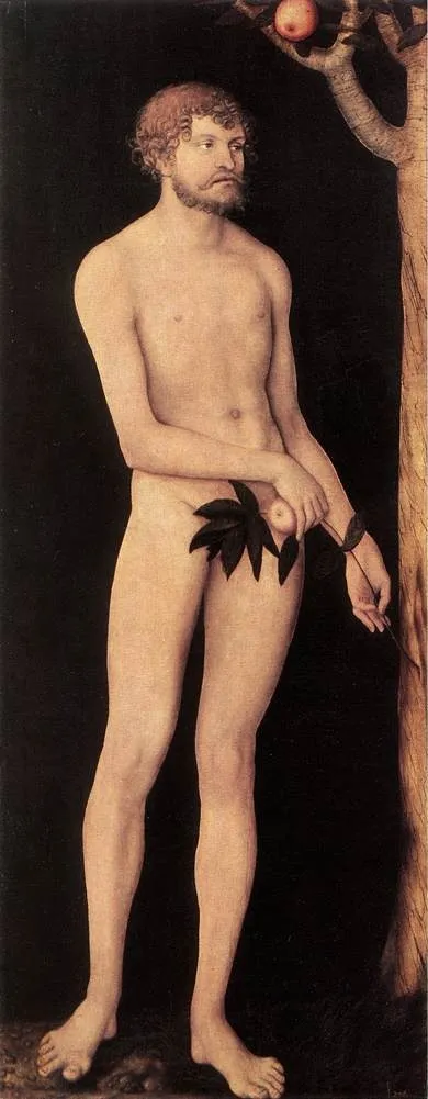 Adam, by Lucas Cranach the Elder, oil, 1531