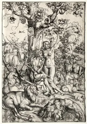 Adam and Eve in Paradise, by Lucas Cranach the Elder