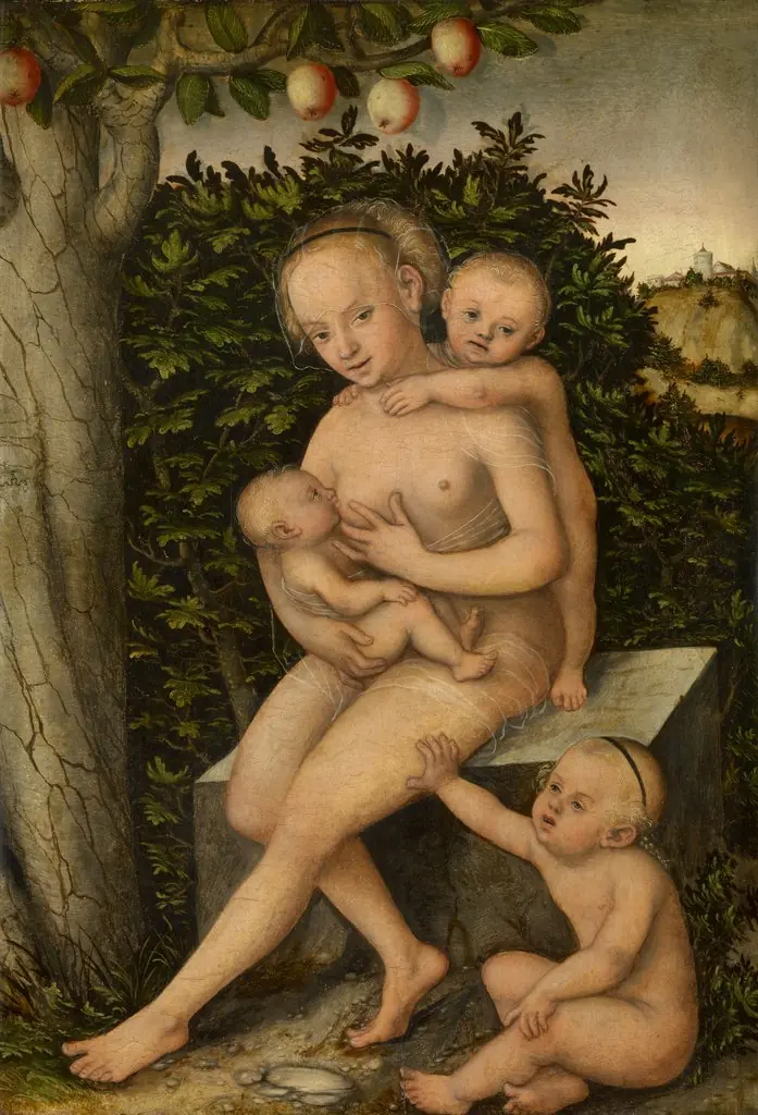 Caritas, by Lucas Cranach the Elder