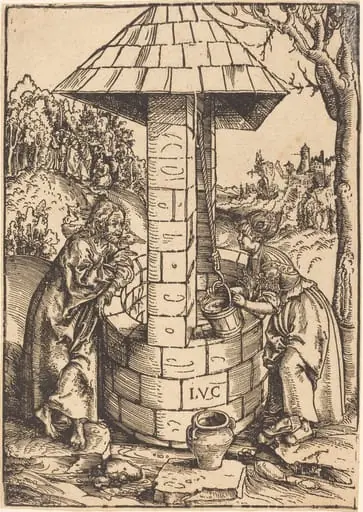 Christ and the Woman of Samaria, by Lucas Cranach the Elder