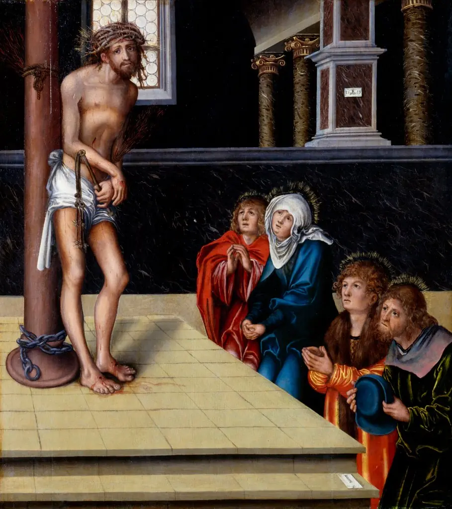 Christ as man of sorrows, by Lucas Cranach the Elder