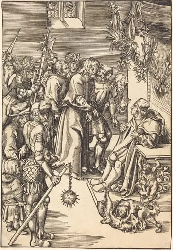 Christ before Caiaphas, by Lucas Cranach the Elder
