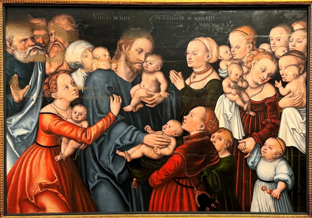 Christ Blessing the Children, by Lucas Cranach the Elder, unspecified, 1538