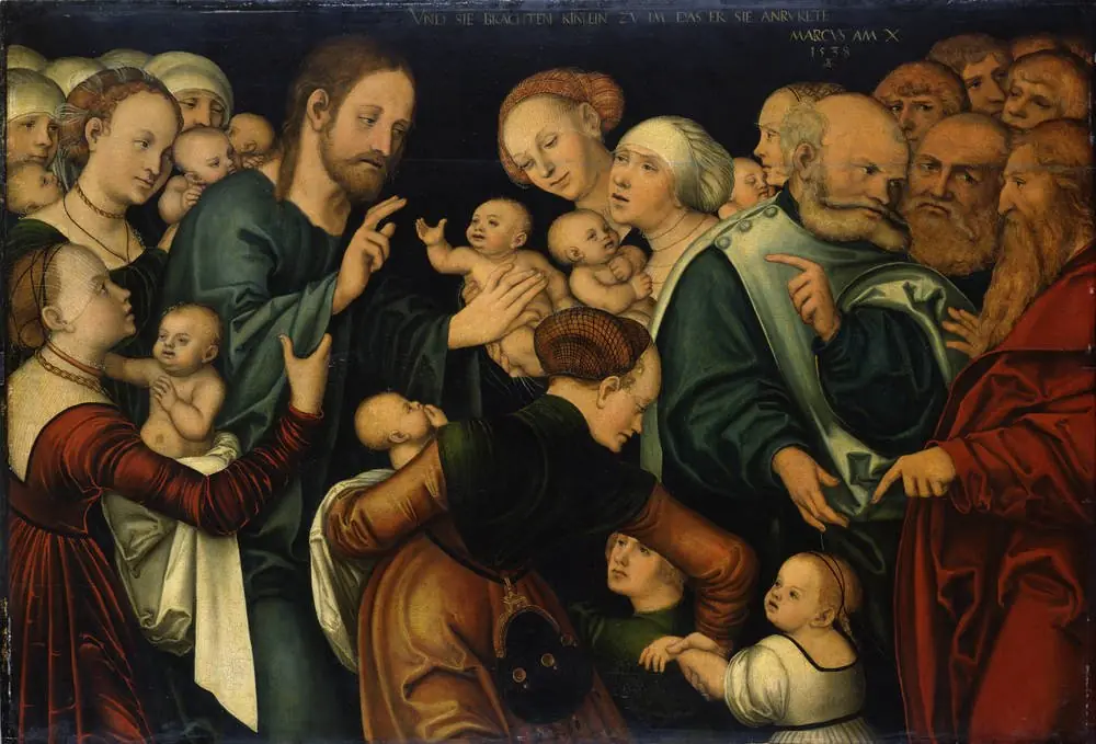 Christ blessing the Children, by Lucas Cranach the Elder
