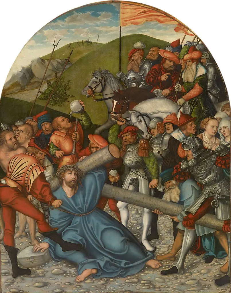 Christ carrying the Cross, by Lucas Cranach the Elder