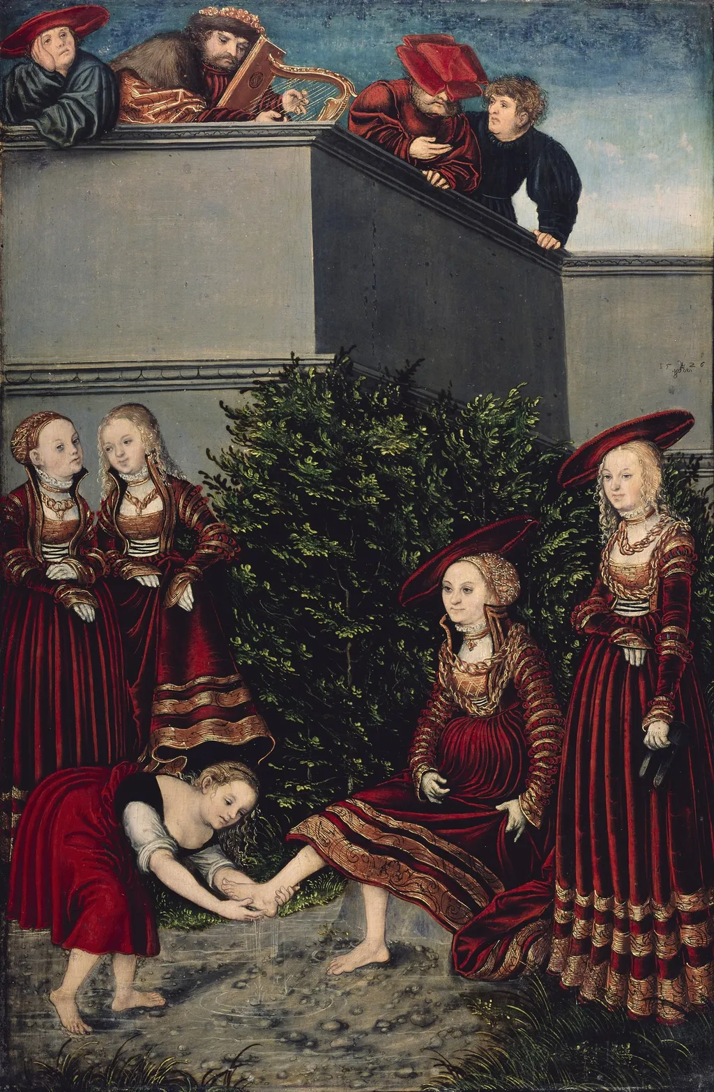 David and Bathseba, by Lucas Cranach the Elder, oil, 1526