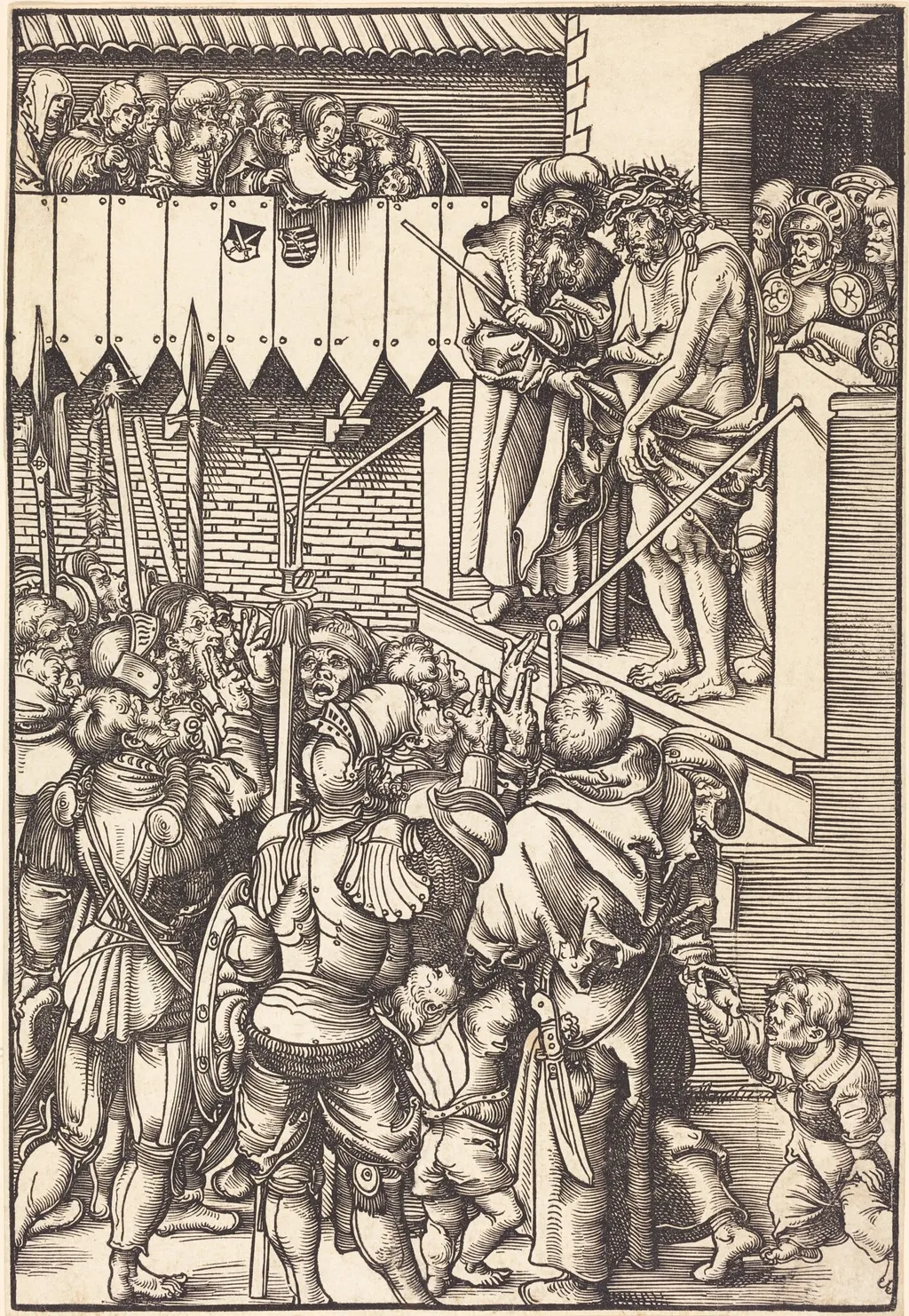 Ecce Homo, by Lucas Cranach the Elder, ink, 1509