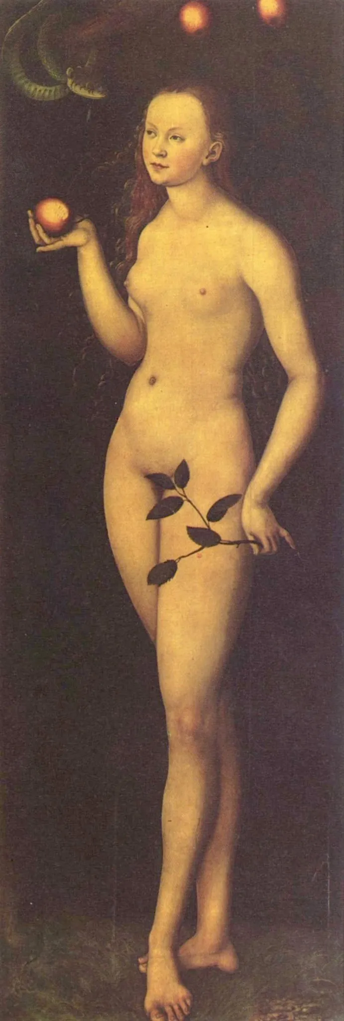 Eve, by Lucas Cranach the Elder, oil, 1528