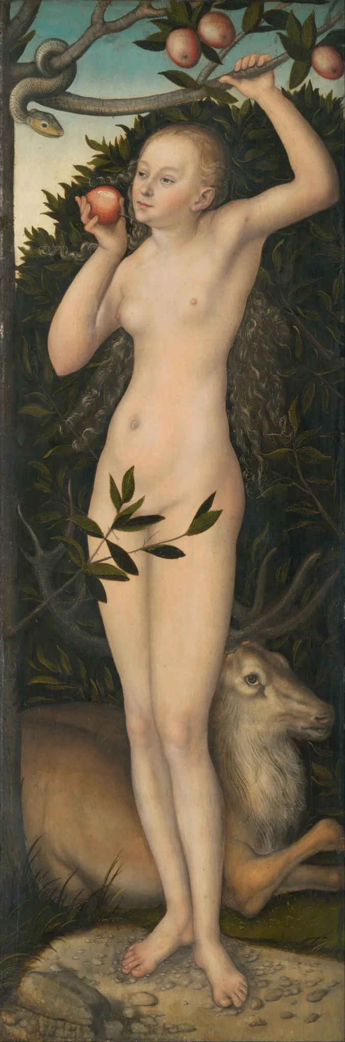 Eve, by Lucas Cranach the Elder, oil, 1530