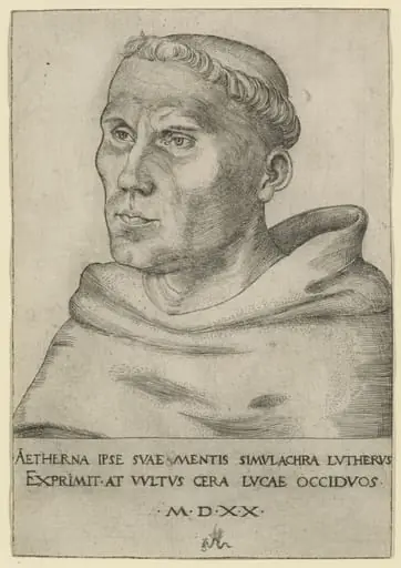 Luther as an Augustinian Friar, by Lucas Cranach the Elder