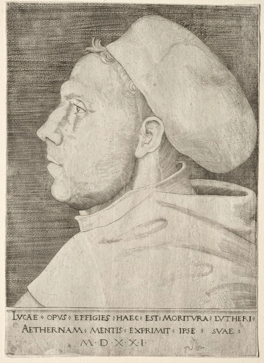 Martin Luther, by Lucas Cranach the Elder, 1522