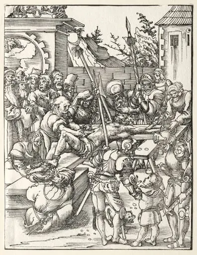 Martyrdom of St. Bartholomew, by Lucas Cranach the Elder
