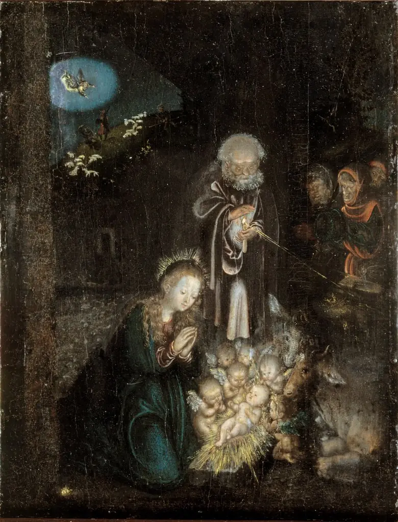 Nativity, by Lucas Cranach the Elder, 1510