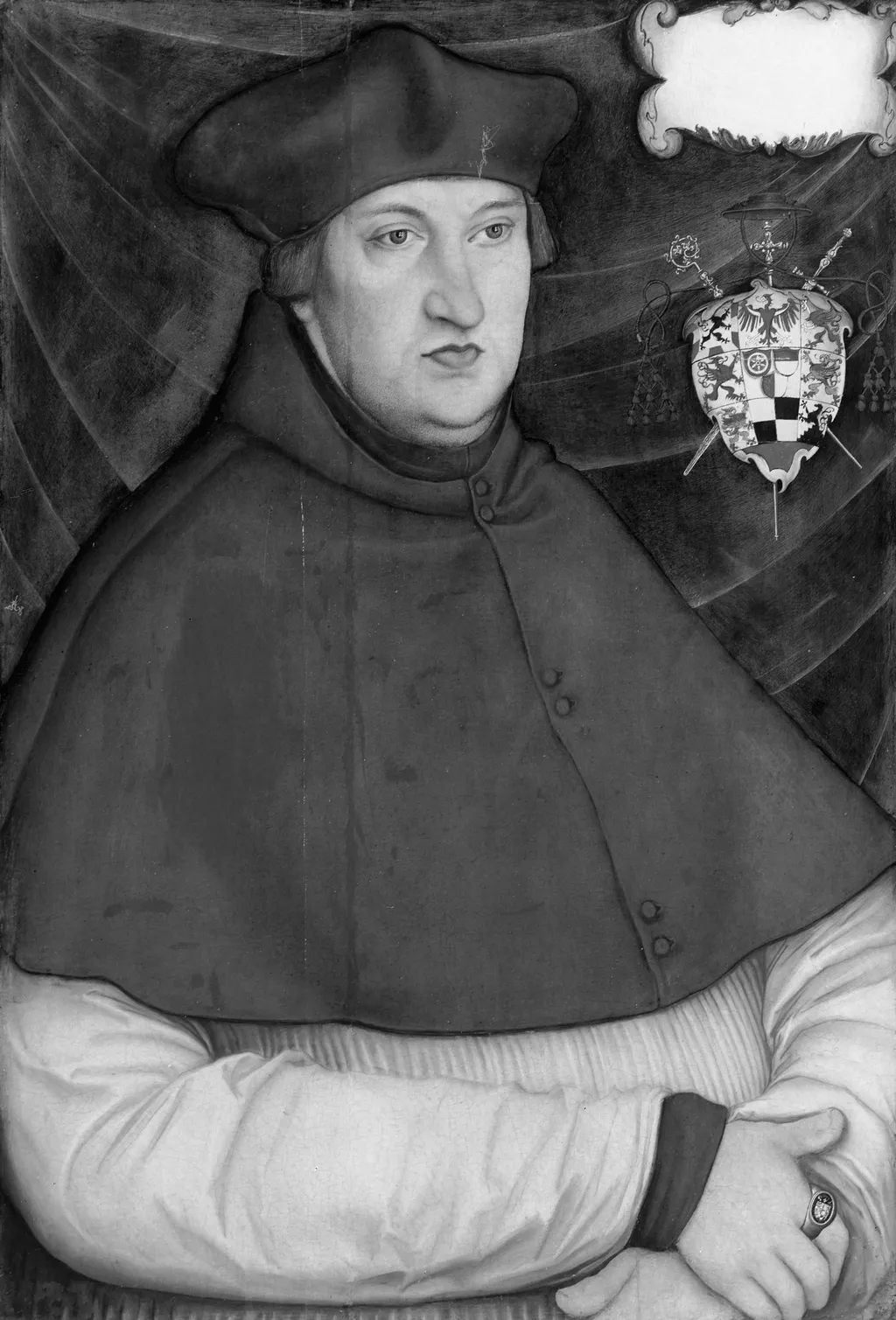 Portrait of Cardinal Albrecht of Brandenburg, by Lucas Cranach the Elder, paint, 1522