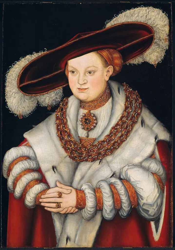 Portrait of Magdalena of Saxony, first Wife of Elector Joachim II of Brandenburg, by Lucas Cranach the Elder