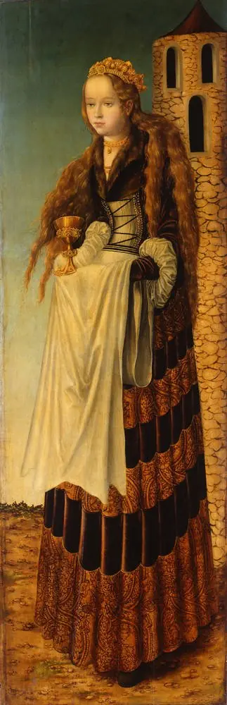 Saint Barbara, by Lucas Cranach the Elder