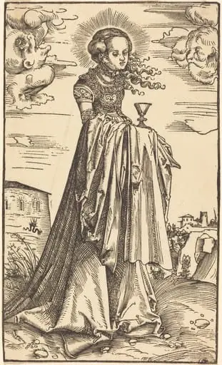 Saint Barbara, by Lucas Cranach the Elder