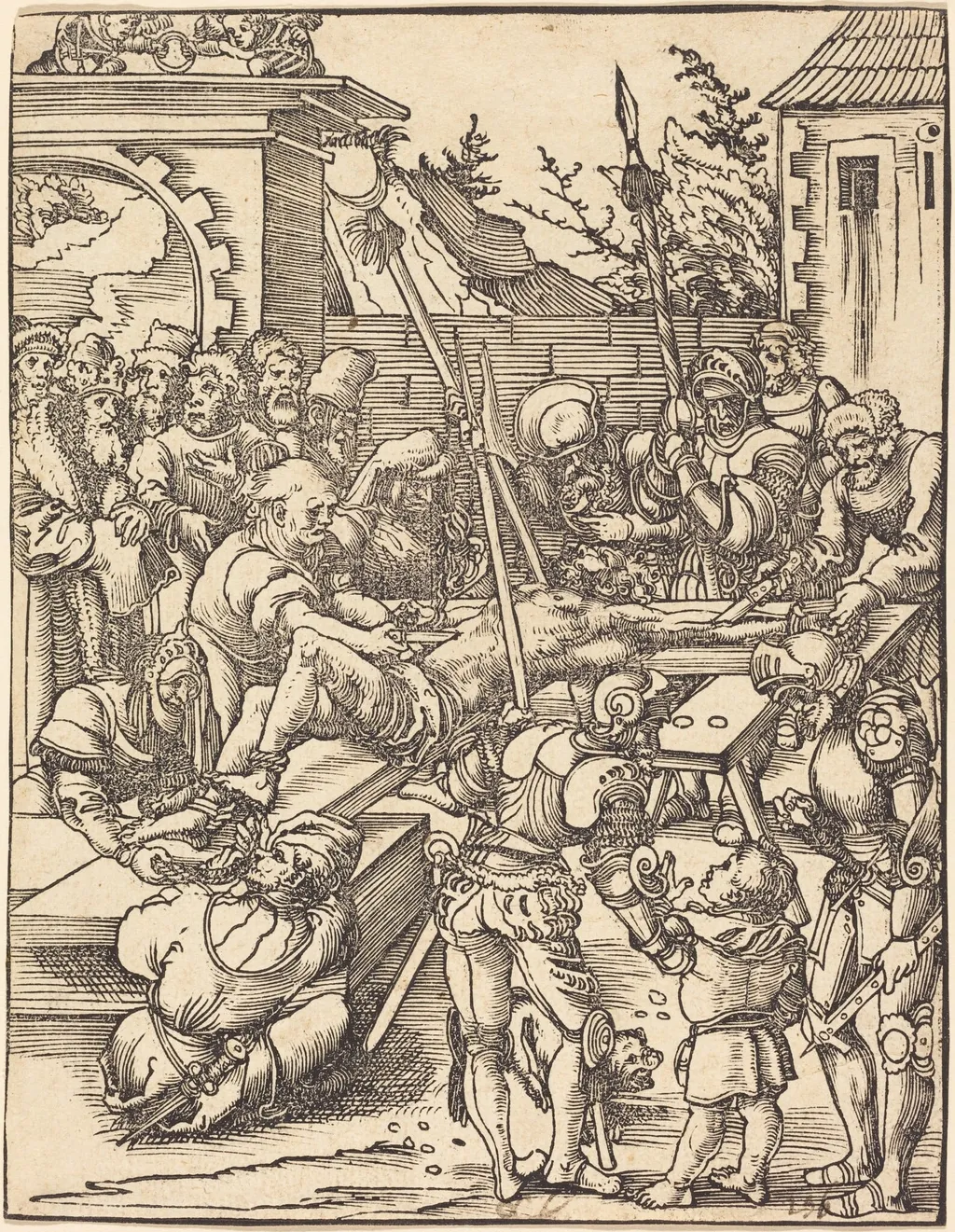 Saint Bartholomew, by Lucas Cranach the Elder, ink, 1512