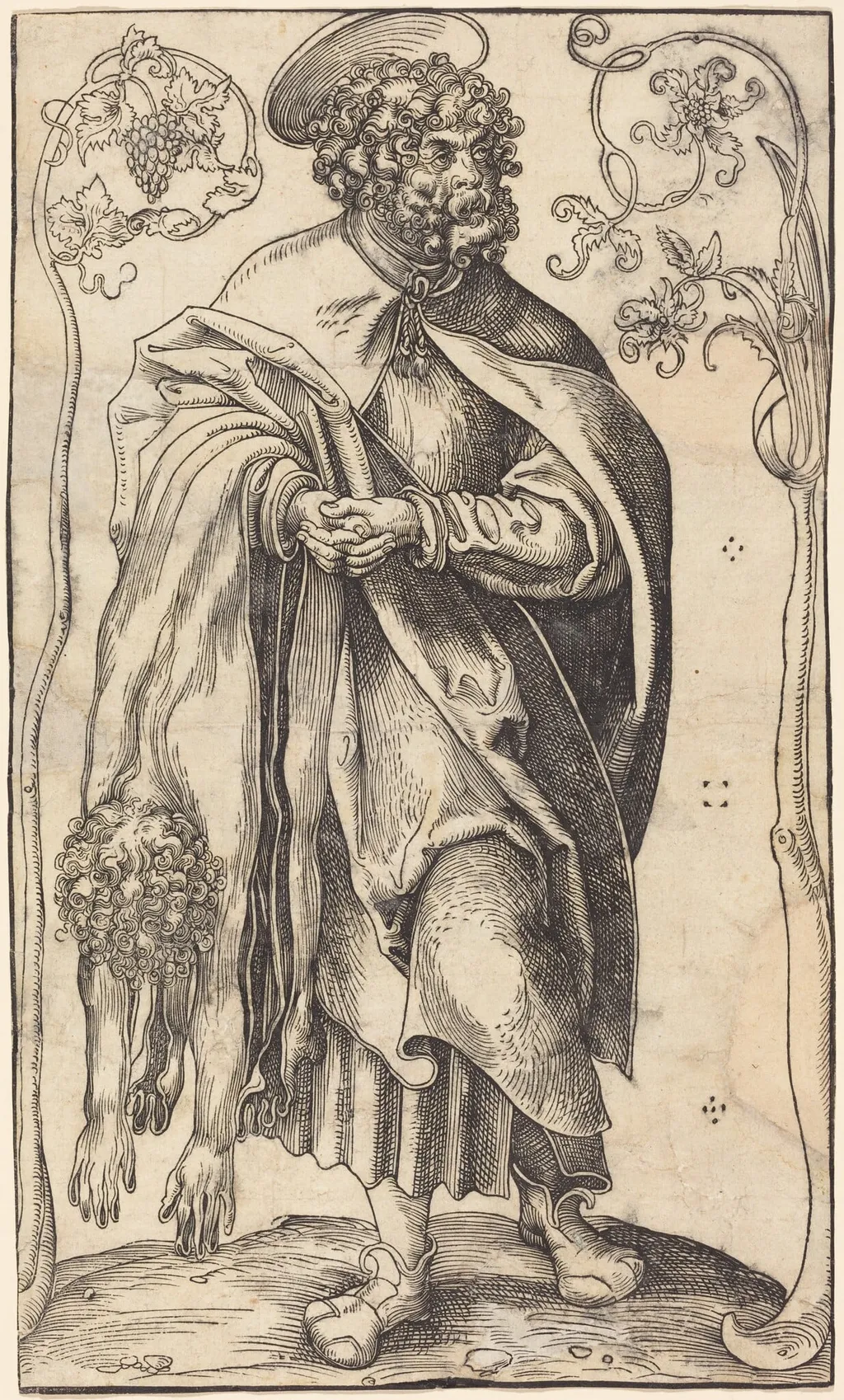 Saint Bartholomew, by Lucas Cranach the Elder, ink, 1512