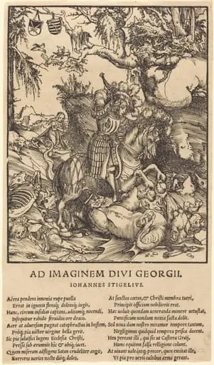 Saint George and the Dragon, by Lucas Cranach the Elder