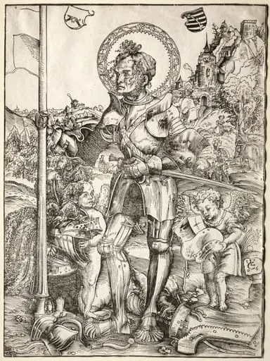 Saint George Standing, by Lucas Cranach the Elder