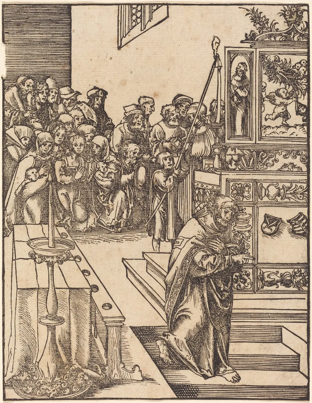 Saint John the Evangelist, by Lucas Cranach the Elder, ink, 1512