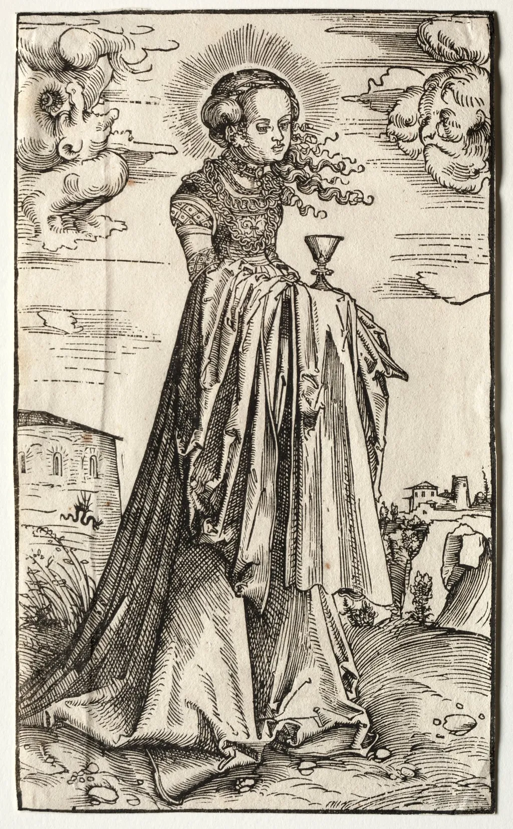 St. Barbara, by Lucas Cranach the Elder, 1522